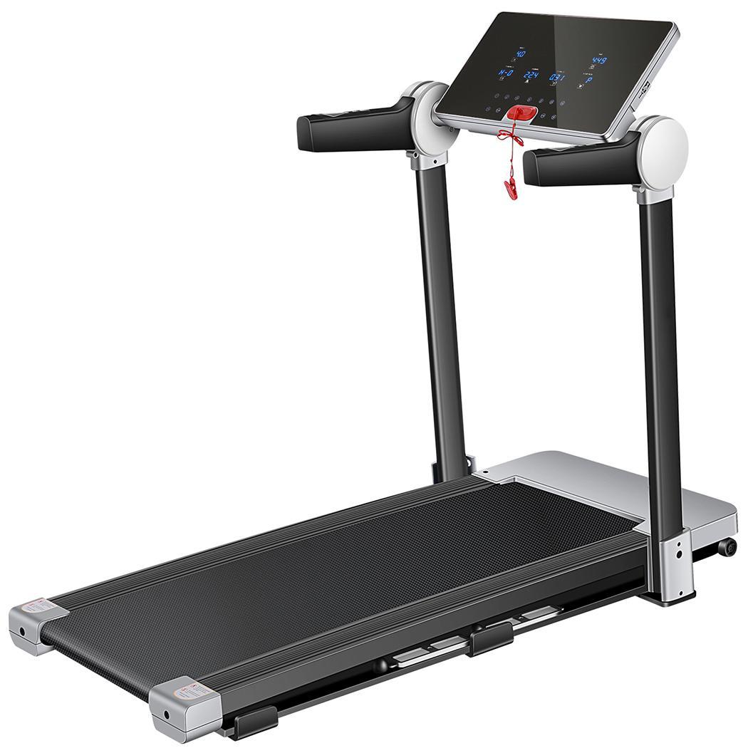 Beige Folding Home Gym Electric Treadmill Machine
