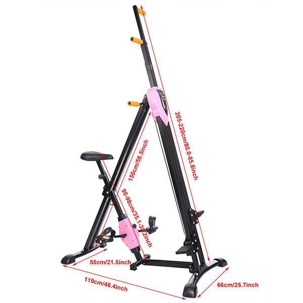 2 in 1 Spinning Bike Vertical Stepper Cardio Workout Training 