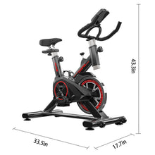 Indoor Cycling Stationary Bike Belt Drive with LCD Monitor