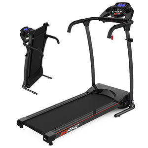 Black FYC Folding Fitness Workout Electric Treadmill