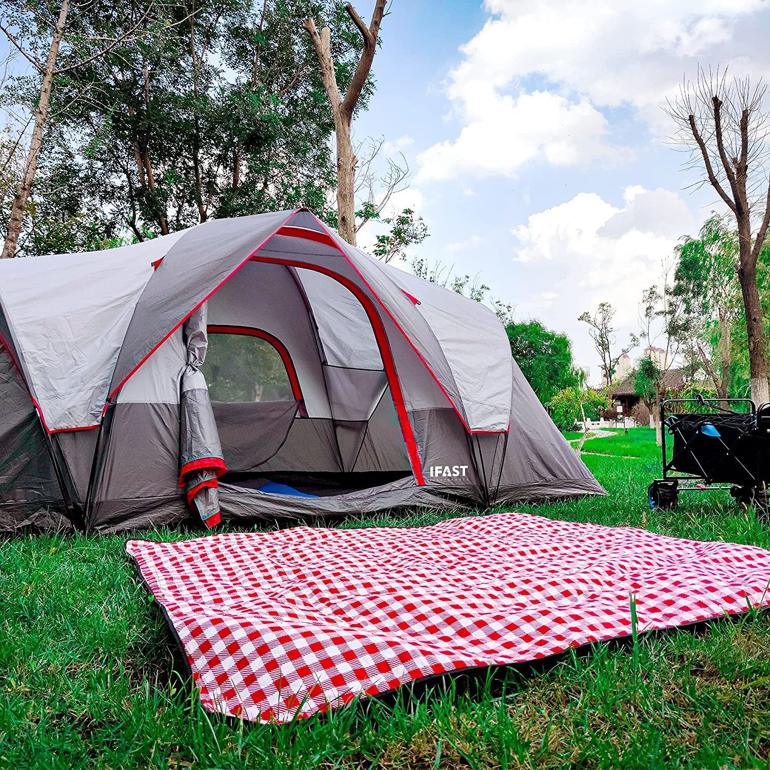 6 Person Easy Set Up Family Camping Tents with Carry Bag