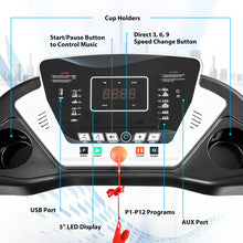 12 Programs 1.5 HP Electric Running Treadmill Machine