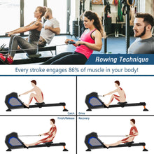Foldable Magnetic Rower Rowing Machine with 8 Resistance