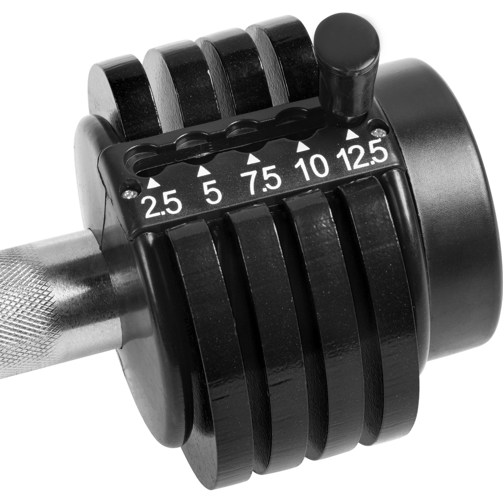 Adjustable Dumbbell with Weight Plate Pair of 12.5 Lbs