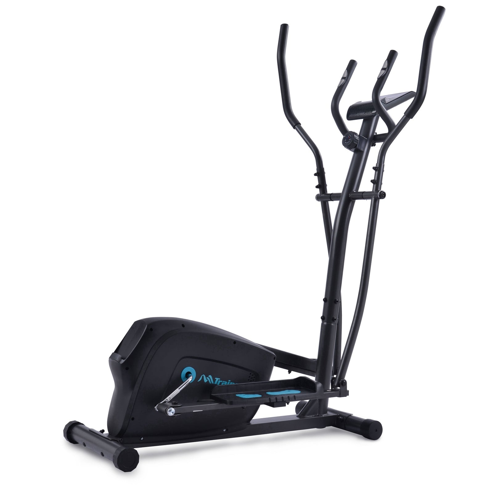 8-Level Magnetic Resistance Cardio Workout Elliptical Trainer Machine Upright Exercise Bike