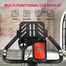 Black Murtisol LCD Display Cycling Stationary Bike or Home Gym